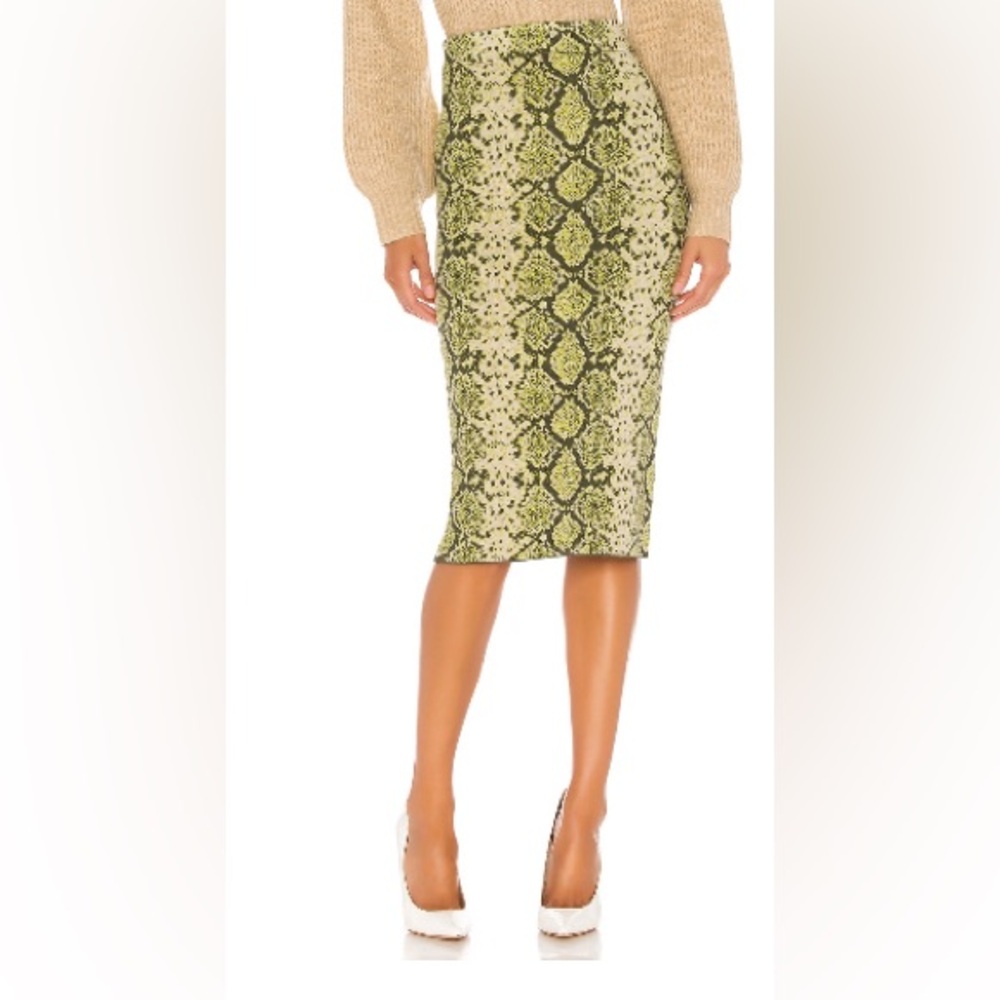 J.O.A Revolve Snake print Pencil Skirt